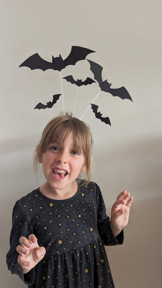 DIY Bat Headdress Tutorial for Kids: Perfect for Halloween or Dress-Up!
