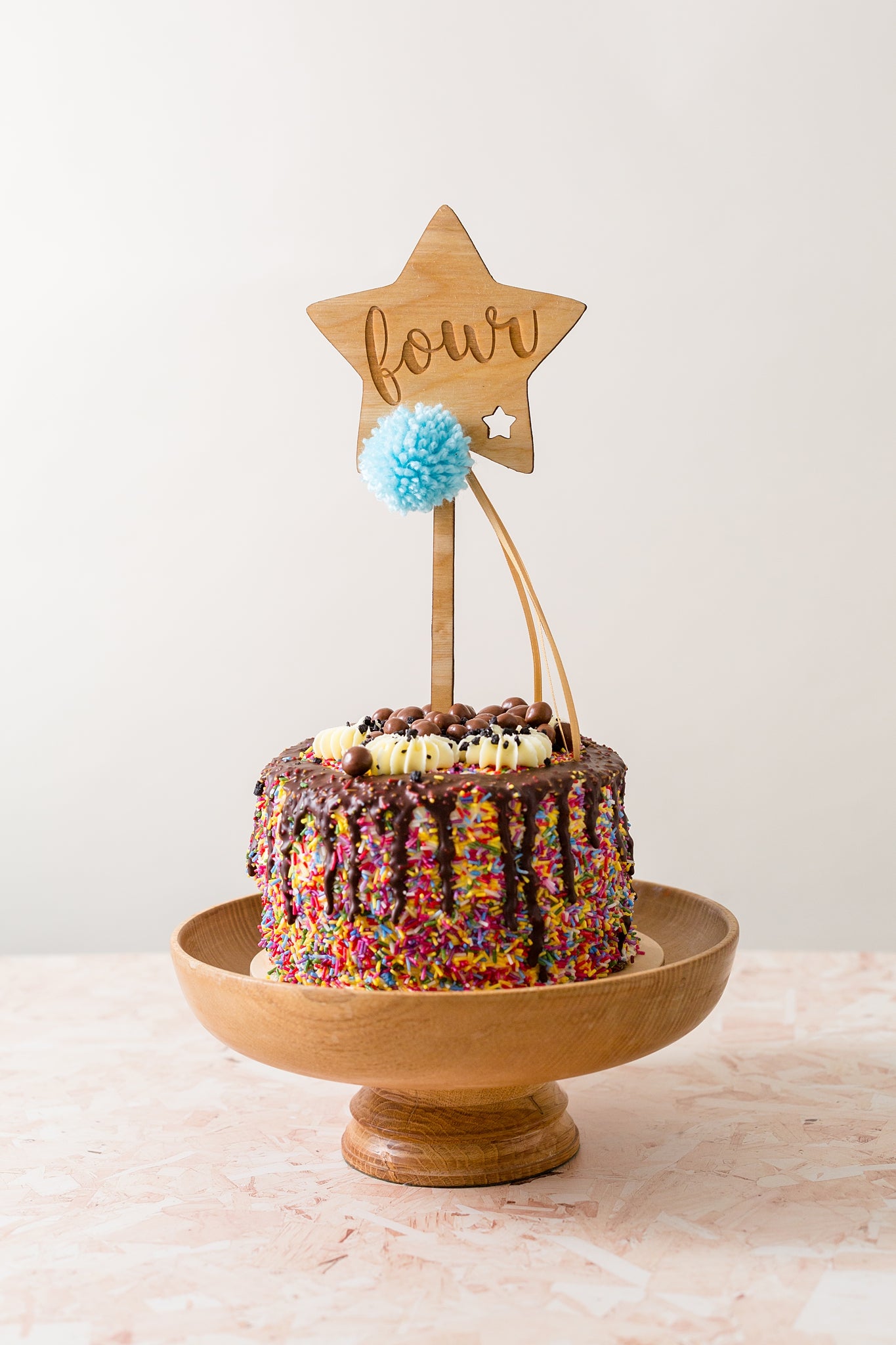 Star Wand Number Cake Topper