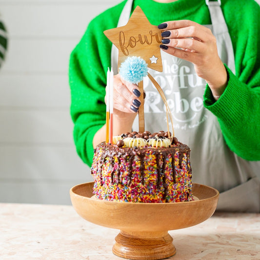 Star Wand Number Cake Topper