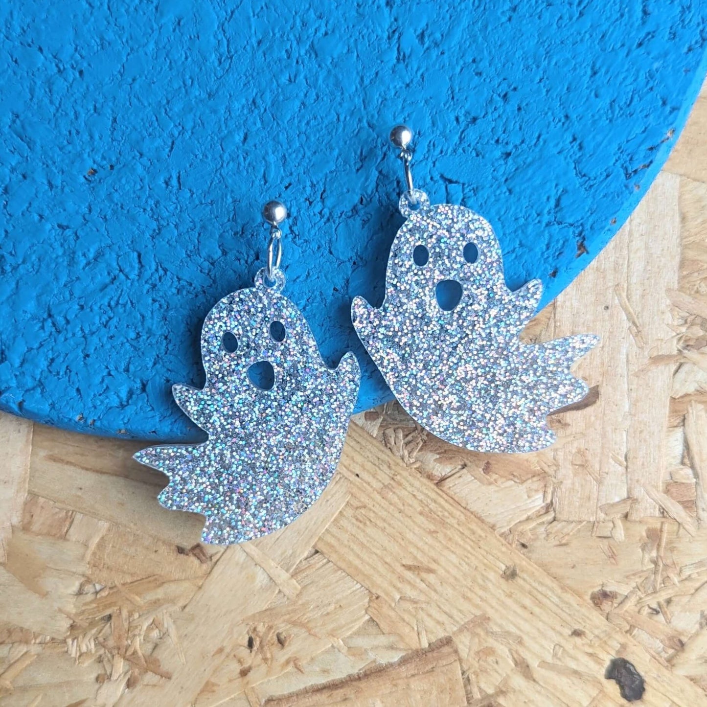 Iridescent Ghost Earrings