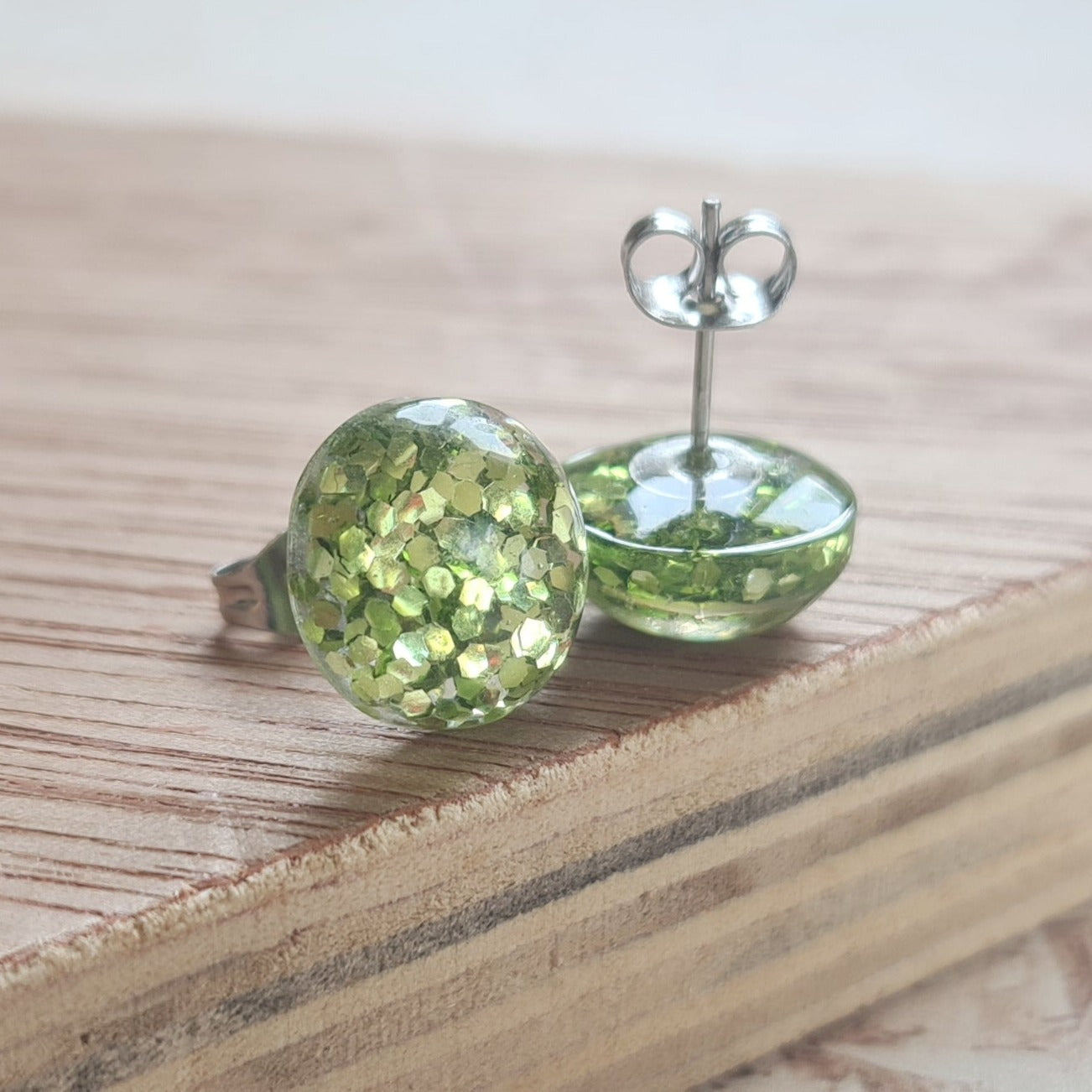 Resin hot sale stud earrings