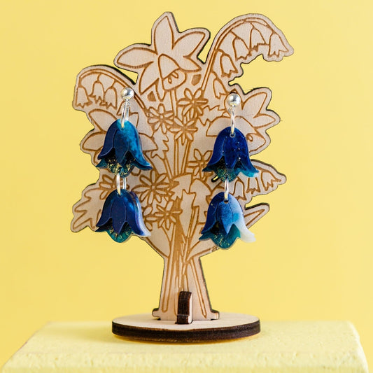Dangly Bluebell Earring - Spring Flowers - Birthday Gift