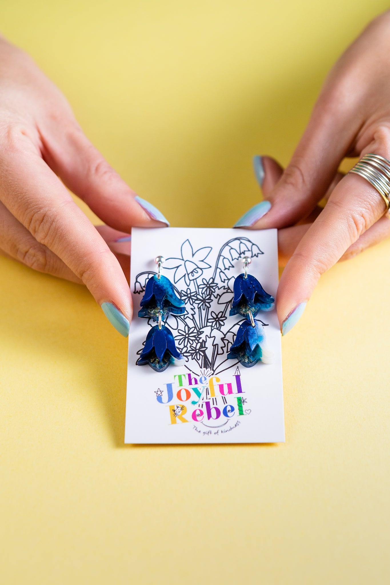 Dangly Bluebell Earring - Spring Flowers - Mother's Day Gift