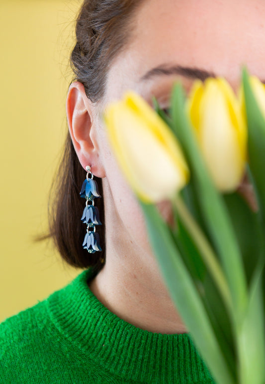 Statement Bluebell Earring - Spring Flowers - Mother's Day Gift