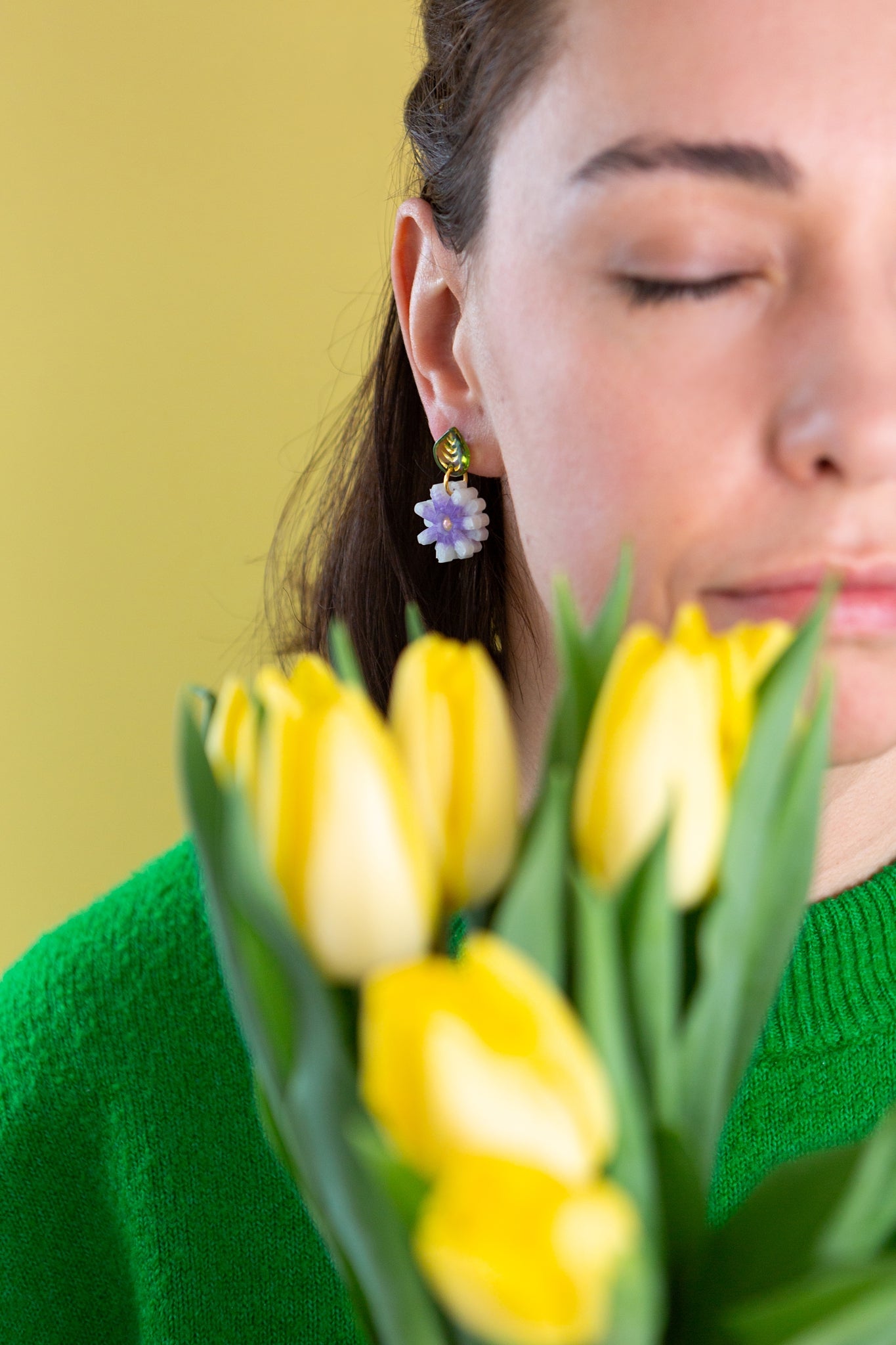 Daisy Earring - Spring Flowers - Mother's Day Gift