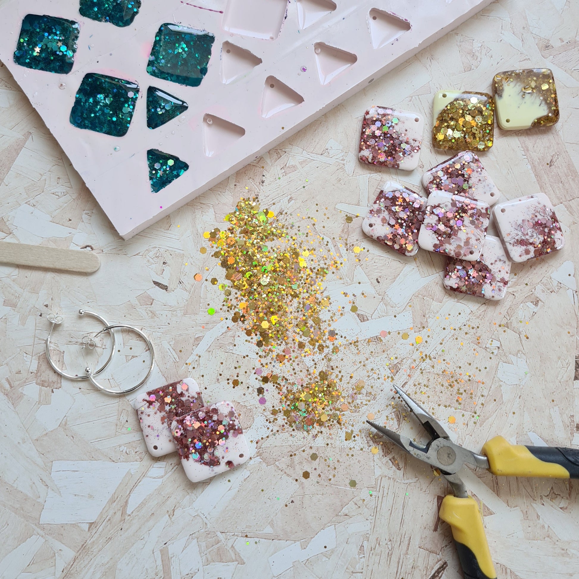 silicone moulds for resin tile - the joyful rebel