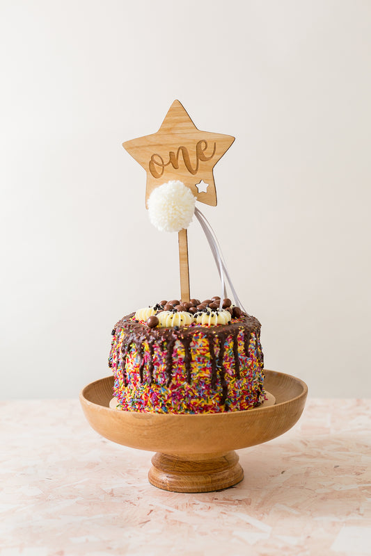 Star Wand Number Cake Topper
