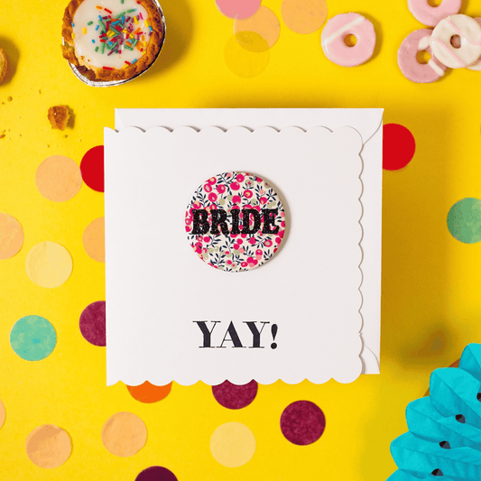 Bride Card And Badge Set