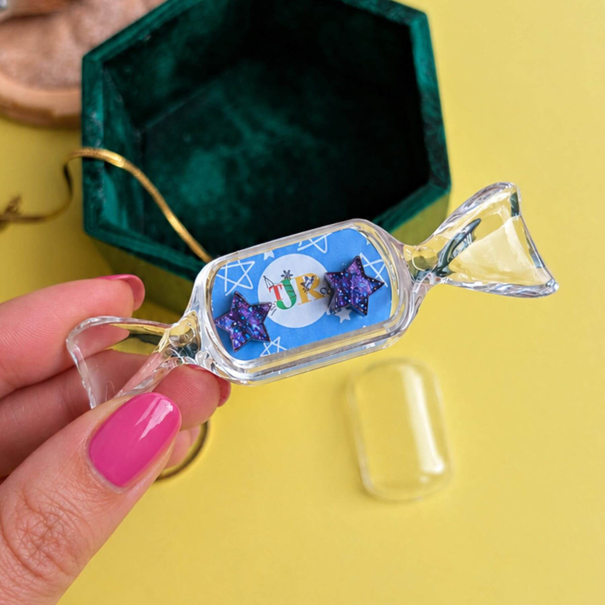 Tiny Star Earrings with Gift Box