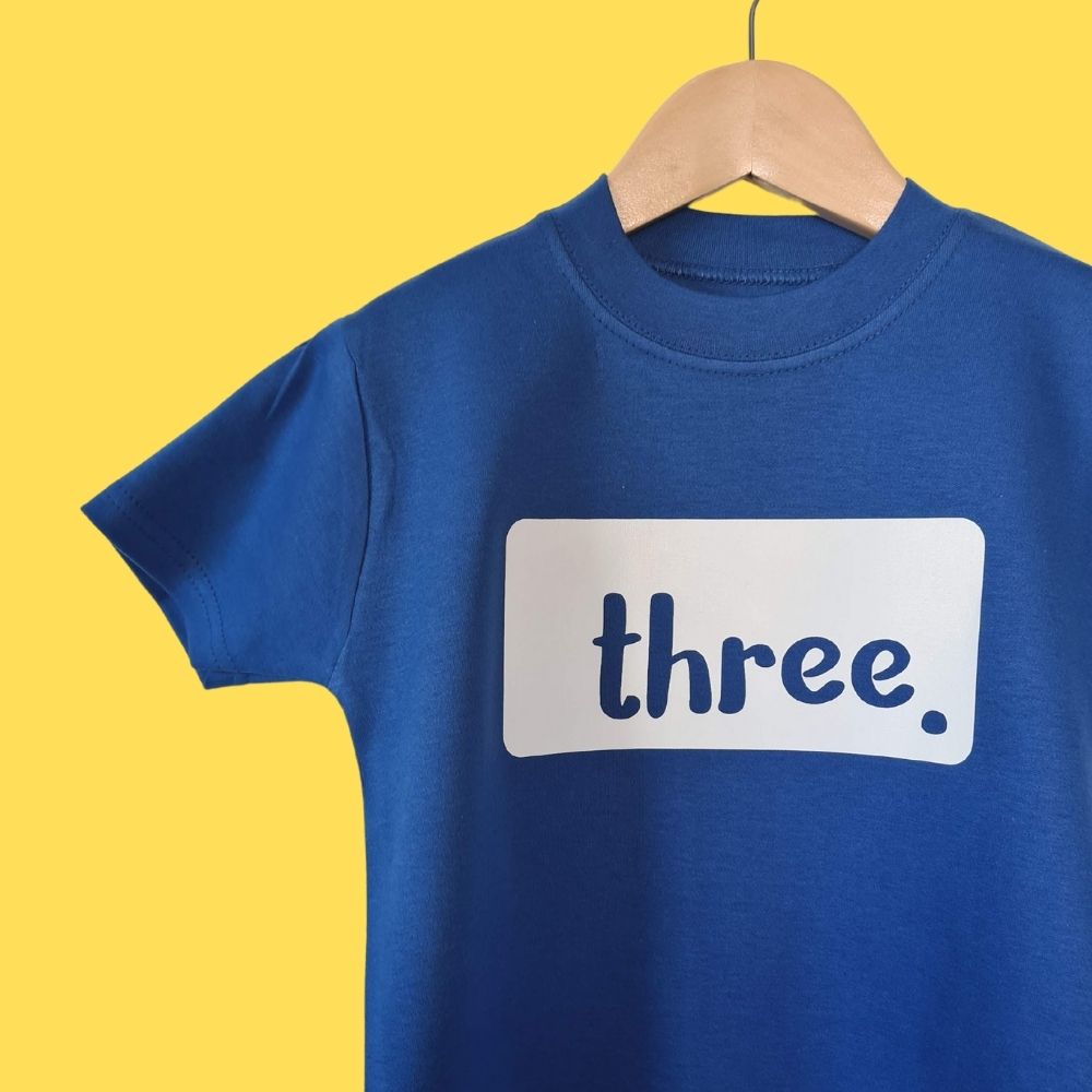 3 year birthday shirt